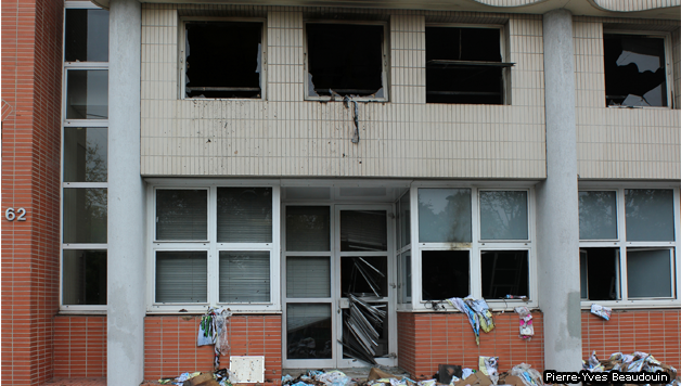 Offices of French magazine after attack