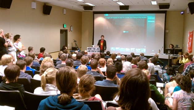 140 Bellingham, WA Students Attend Meeting on The Case for Socialism