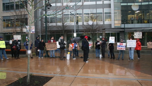 Protest Against Government Censorship of Wikileaks at Amazon.com HQ