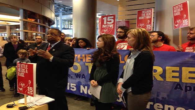 15 Now Supporters Submit Charter Amendment in Seattle