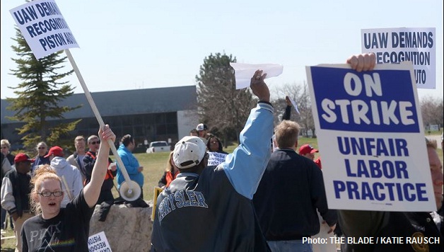Toledo Auto Workers Strike for Union Recognition… And Win!