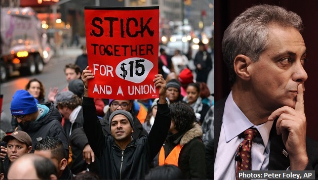 Chicago Mayor Announces $13 Minimum Wage Plan – Time to Turn Up the Heat and Build a Mass Campaign for $15