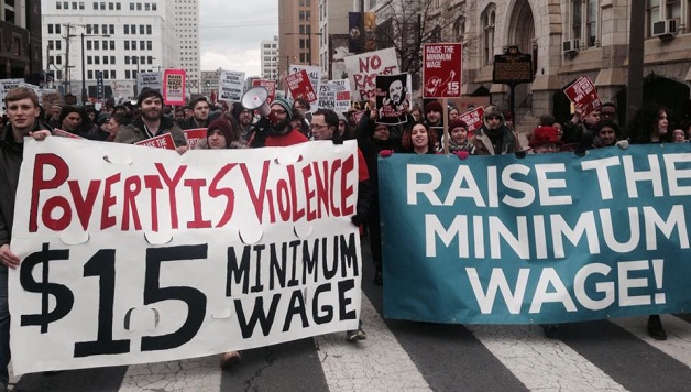 Invigorated MLK March Embraces $15 Minimum Wage