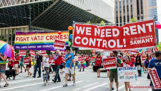 150 March with Kshama in Seattle Pride