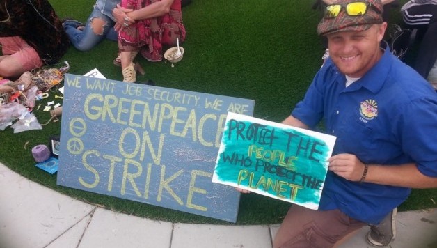 Greenpeace Workers Strike for Job Security and a Union