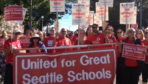 Teachers in Seattle demand better wages and high-quality education for all