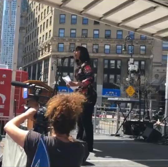 Kshama Sawant Speaks at Rally for Bernie in NYC