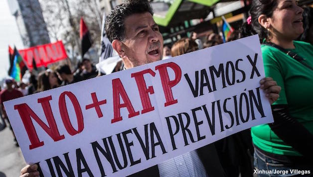 Chile: One Million Protest Against Private Pension Fund