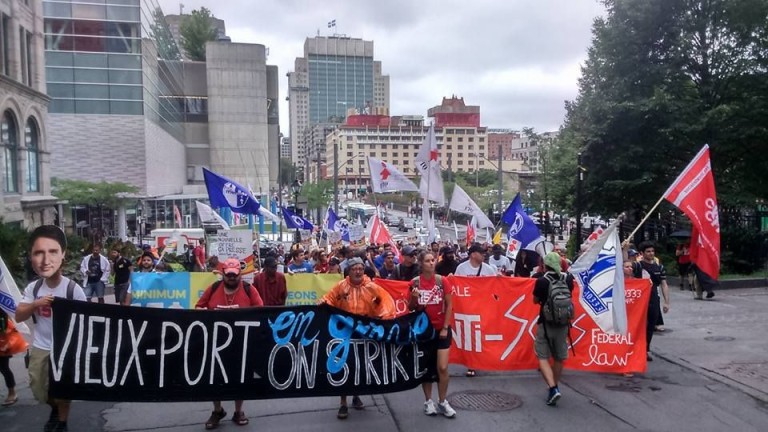Montreal Workers Strike for $15
