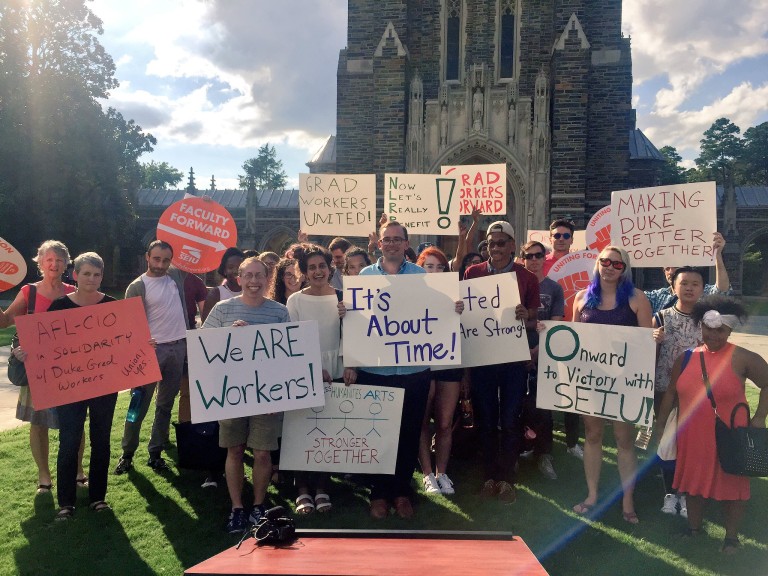 Student Workers Battle for Unions At Private Universities