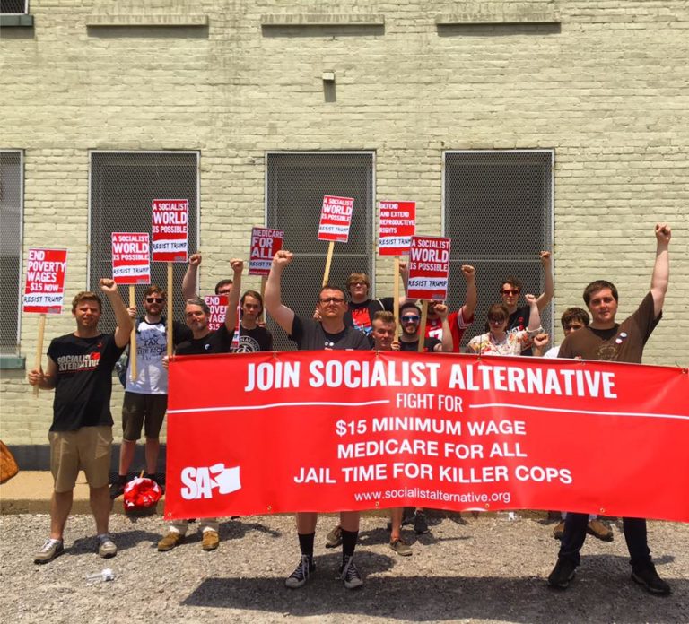 #Occupy Trumpcare: Cincinnati Socialist Alternative keeps up the pressure!