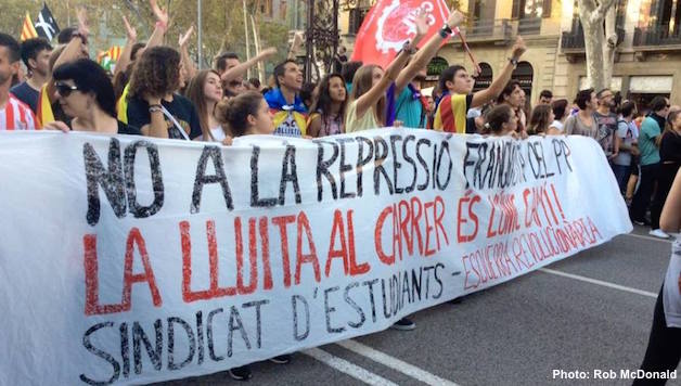 Spain/Catalonia: Historic General Strike in Catalonia. Out With the PP Government!