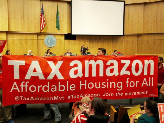 EEUU: El ayuntamiento de Seattle revoca, días después de su aprobación por unanimidad, el impuesto a Amazon Discurso de Kshama Sawant denunciando esta traición