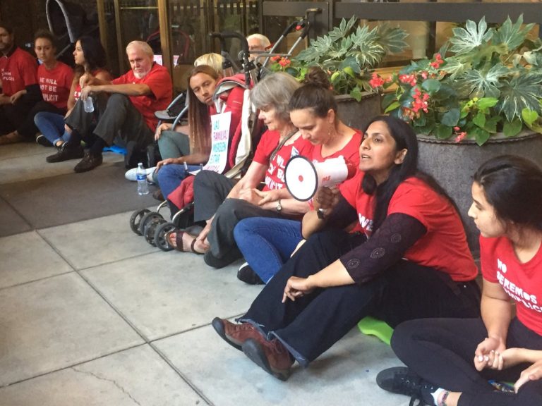 Activists Successfully Block Downtown Seattle ICE Office in Peaceful Civil Disobedience!