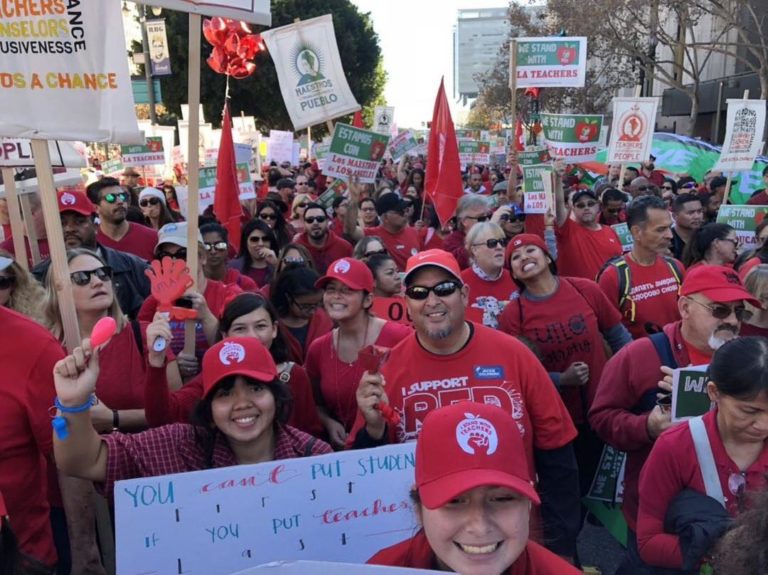 Los Angeles Teachers Rally Draws 40,000 – Strike Date Set for January 10