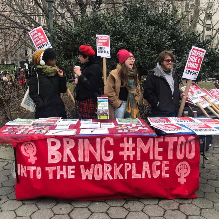 Socialists in Action at 2019 Women’s Marches