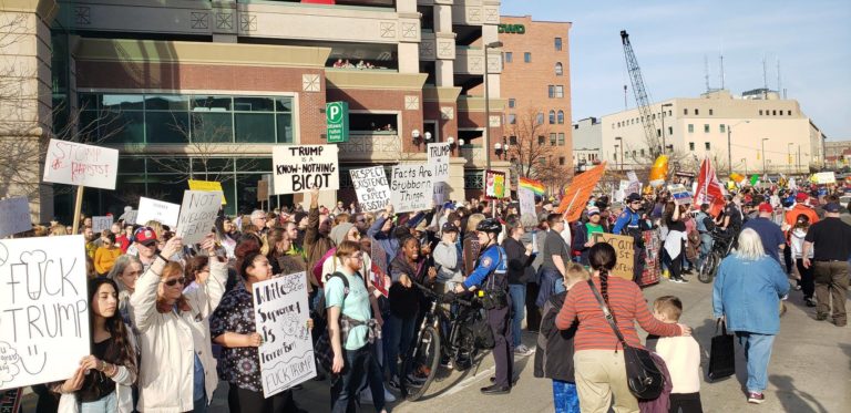 Grand Rapids Protests Trump’s Rally – Rejects the Trump Agenda