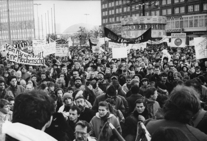 Berlin, Demonstration für Grundrechte