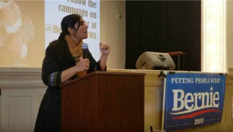 Kshama Sawant Endorses Bernie Sanders, Calls for Taxing Amazon at Seattle Campaign Kick-Off
