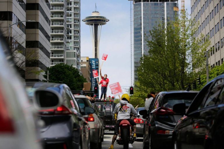 Tax Amazon May Day Action Report