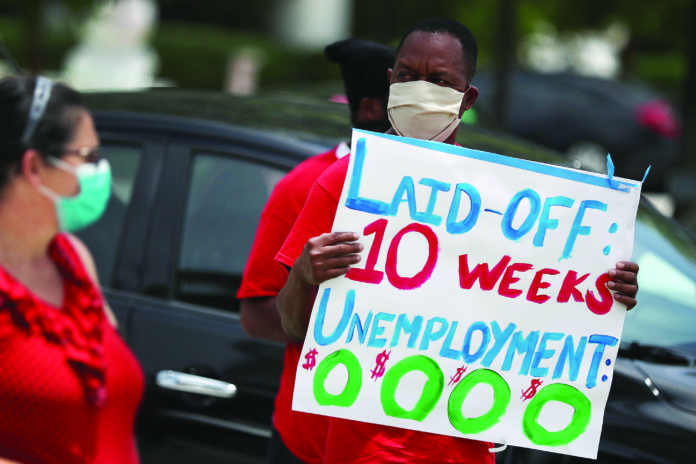 Unemployed Hospitality And Service Workers Lead Caravan Die-In In Florida