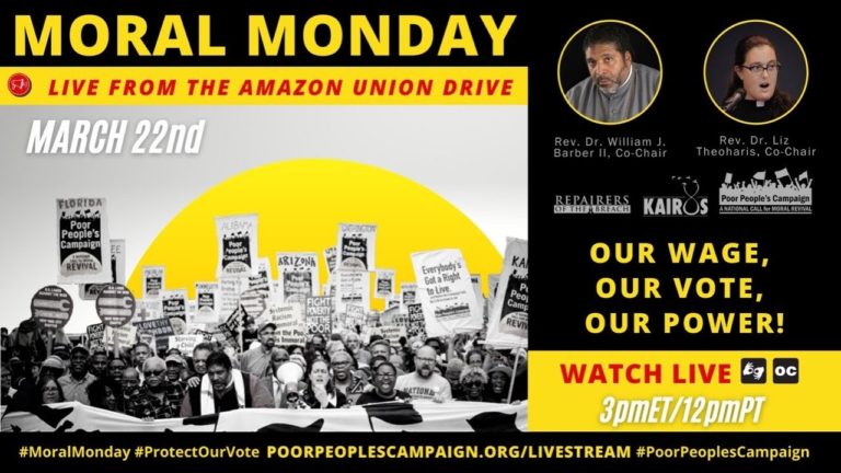 Reverend Barber on the BAmazon Union Drive