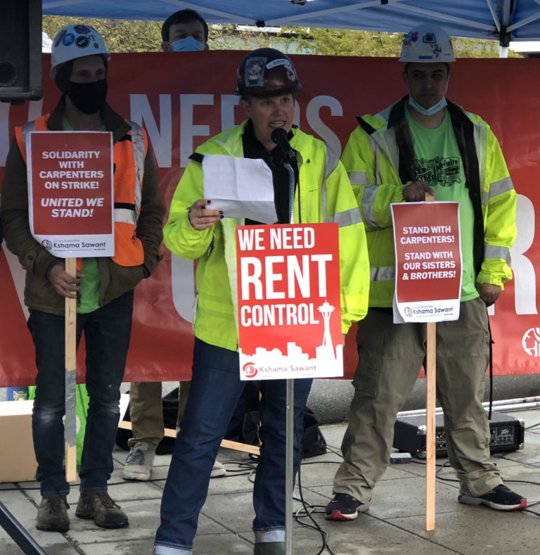 Washington Carpenters’ Strike: “We Need a Good Contract AND Rent Control”