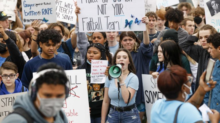 High School Students Walk Out Against Sexual Violence