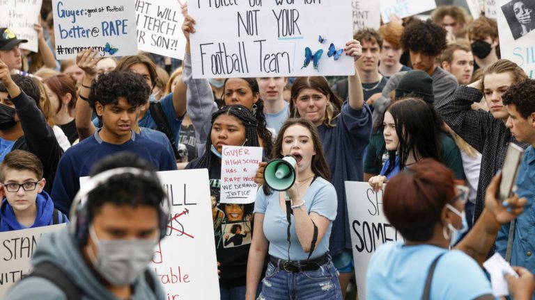 High School Students Walk Out Against Sexual Violence