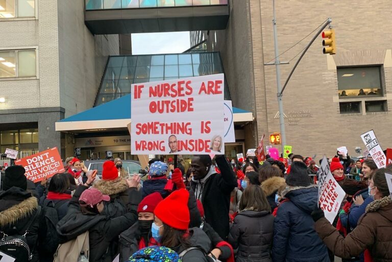7,000 New York Nurses On Strike For Safe Staffing And Better Pay
