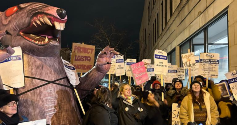 LGBTQ Healthcare Workers in Chicago Strike Over Illegal Layoffs