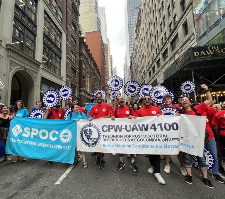 Columbia Postdocs And Associate Researchers Vote 98% To Authorize Strike