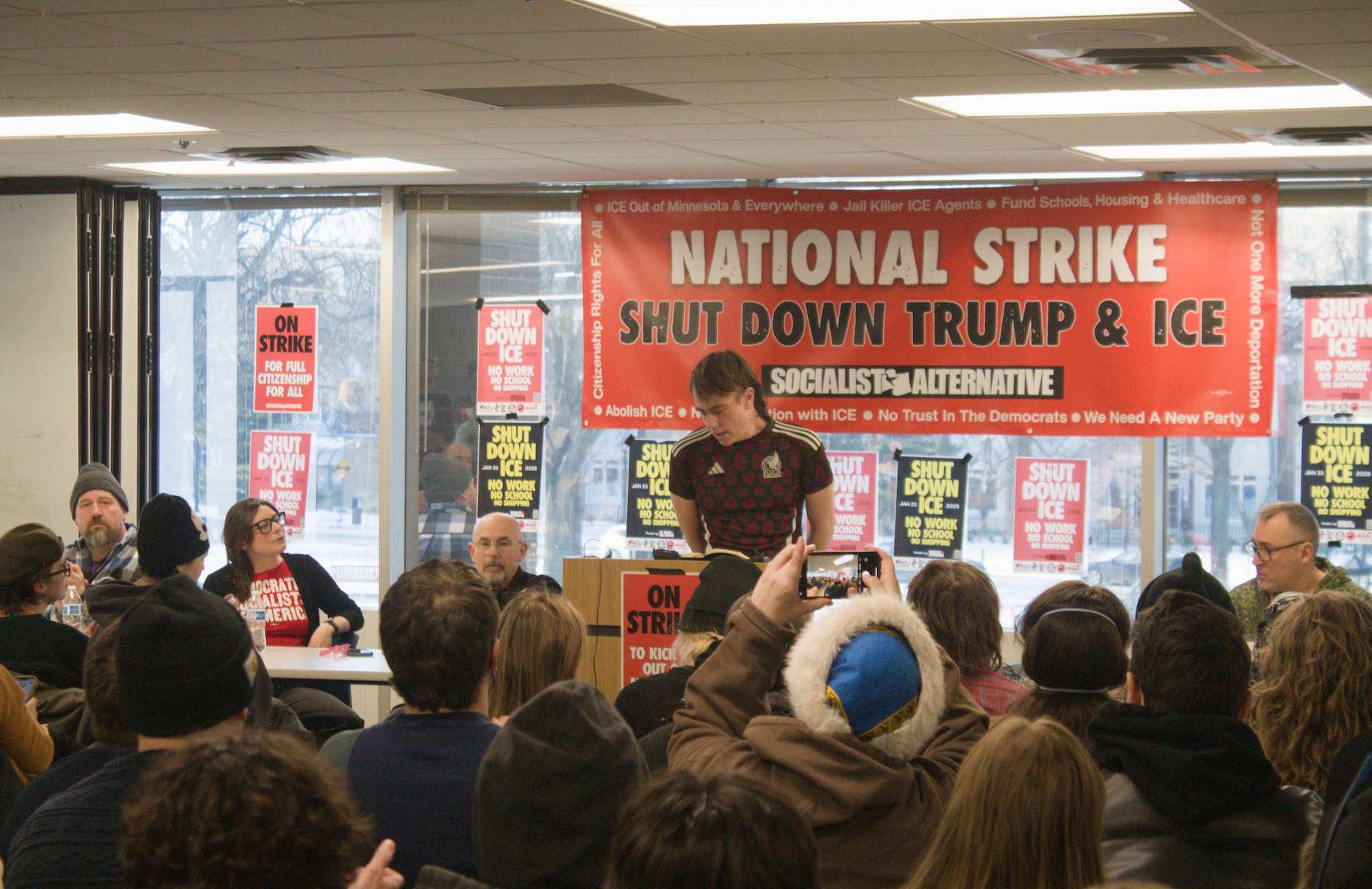 Mass Meeting In Minneapolis Discusses Escalating Strike Action